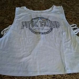 Pink Floyd Lyric Culture crop top